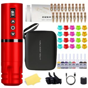 Wireless Tattoo Kit 2000 mAh battery (Red)