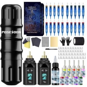 POSEIDON Tattoo Pen Kit 2/batteries 1500mAh